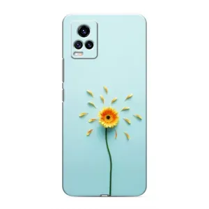 Чохли з квітами для ViVO V20 (VPrint) (Жовта квітка)