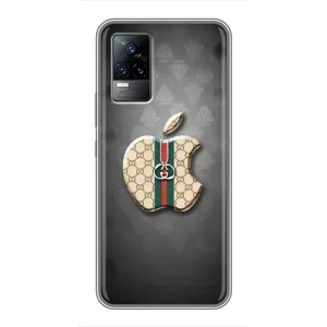 Чехлы ГУЧЧИ для Виво В21 (AlphaPrint) (Apple gucci)