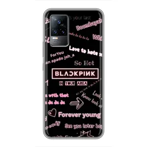 Чехол с музыкальной группой для Vivo V21 (BLACKPINK)