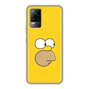 Чехол с Симпсонами для Vivo V21 (VPrint) (Гомер)