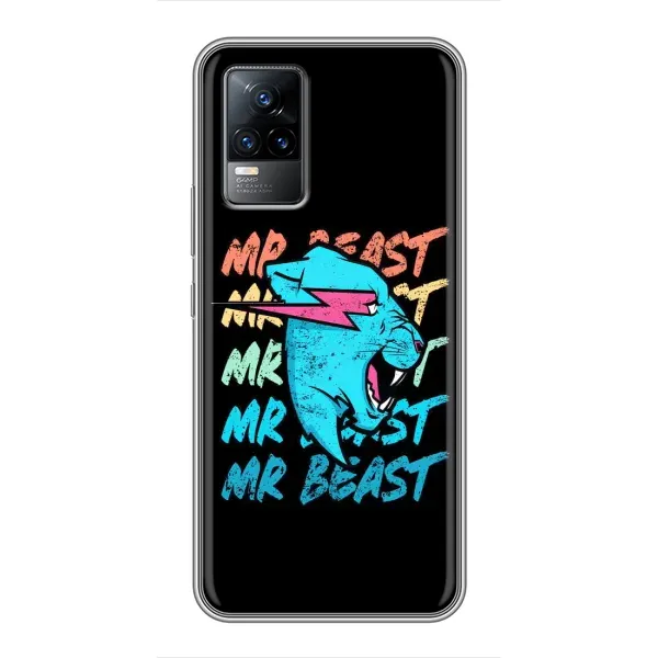 Чохол з принтом «logo Mr beast» для Vivo V21