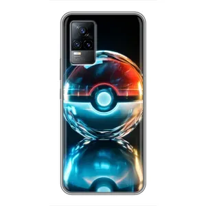 Чехол с Пикачу на Vivo V21 (Мяч Пикачу)