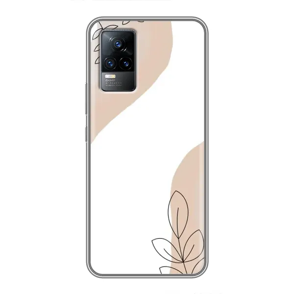 Чехол с принтом «Нюдовая веточка абстракция» для Vivo V21 Чехол с принтом «Нюдовая веточка абстракция» для Vivo V21
