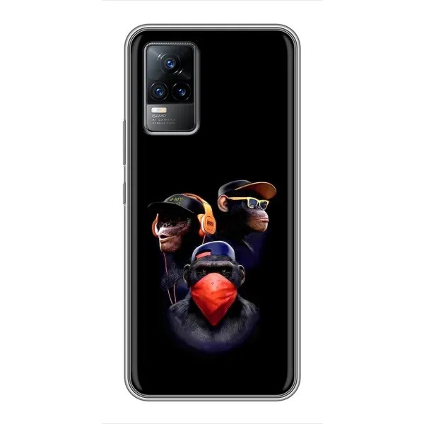 Чехол с принтом «Три обезьяны» для Vivo V21 Чехол с принтом «Три обезьяны» для Vivo V21