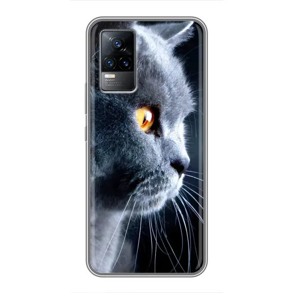 Чехол с принтом «Серый Кот» для Vivo V21 Чехол с принтом «Серый Кот» для Vivo V21