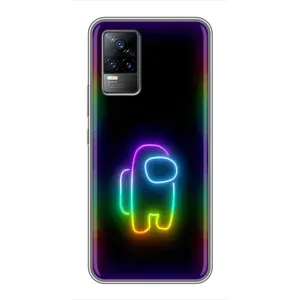 Чехол Амонг Ас для Vivo V21 (AlphaPrint) (Яркий скин)