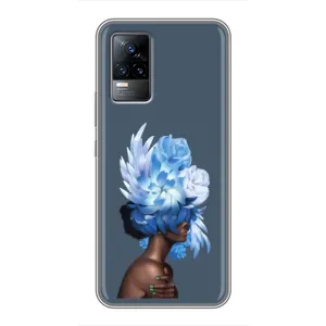 Чехлы (ART) Цветы на Vivo V21E (VPrint) (Квіти на голові)