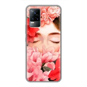 Чехлы (ART) Цветы на Vivo V21E (VPrint) (Очі в квітах)