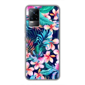 Чохол для ViVO V21E - з принтом (Дизайнерські) (AlphaPrint) (Мальовничі квіти)