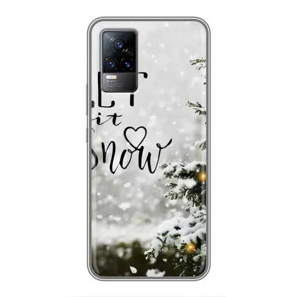 Чохол з принтом «Let it snow» для Vivo V21E