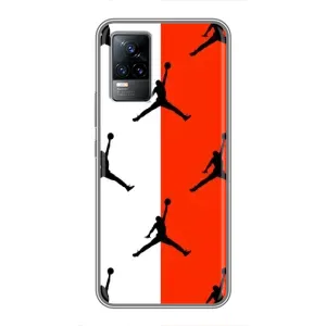 Чехлы для Vivo V21E - с картинкой JORDAN (AlphaPrint) (Лого Джордан)