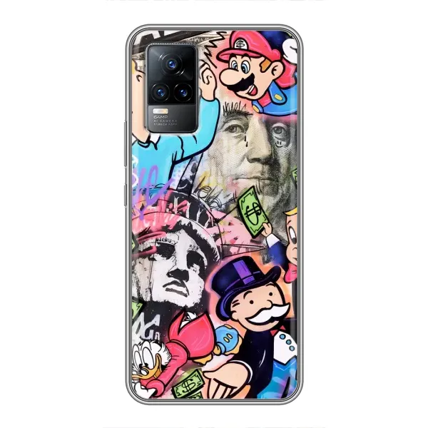 Чехол с принтом «Monopoly man» для Vivo V21E