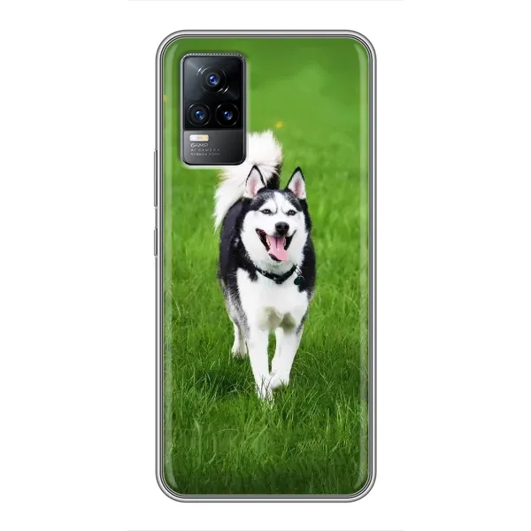 Чехол с принтом «Радостный Хаски» для Vivo V21E