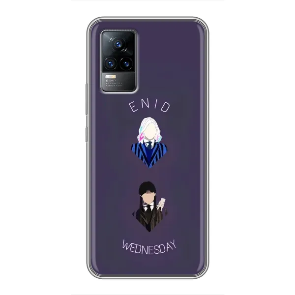 Чехол с принтом «Уэнздей и подруга» для Vivo V21E