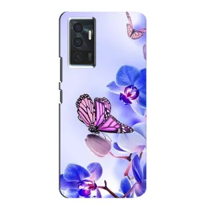 Чехлы с Цветами для Vivo V23e (VPrint) (Бабочка на цветочке)