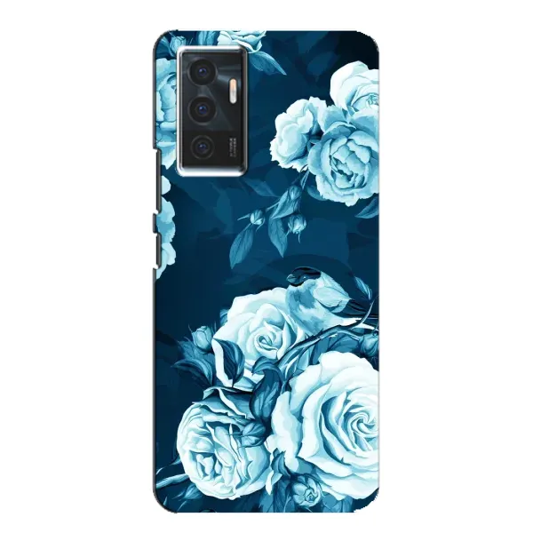 Чехол с принтом «Голубые Бутоны» для Vivo V23e