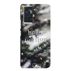 Новогодние, Праздничные Чехлы для Vivo V23e - 2024 год (Hello winter)