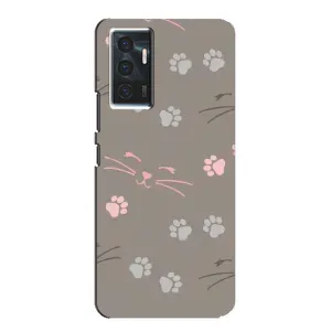 Чехол с рисунком кот на Vivo V23e (Лапы и усы)