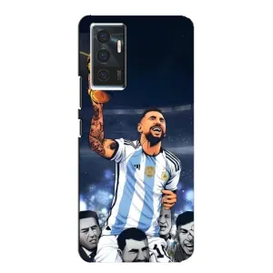 Чехлы для Vivo V23e (Leo чемпион) (AlphaPrint) (Месси с кубком)