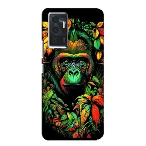 Чехол с Обезьянами Vivo V23e - (AlphaPrint) (Обезьяна в тропиках)