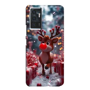 Чехол с принтом «Олень среди подарков» для Vivo V23e