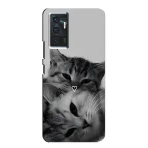 Чехол с рисунком кот на Vivo V23e (Пара котов)
