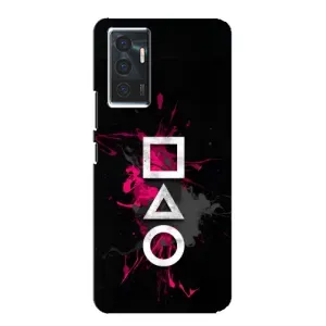 Чехол Гра в кальмара для Vivo V23e (Символы Игра кальмара)