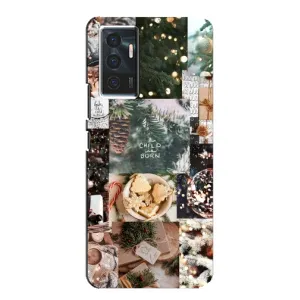Рождественские, Праздничные Чехлы для Виво в23е (Рождественский коллаж)