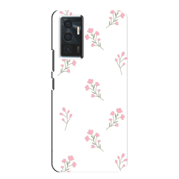 Чехол с принтом «Розовые цветы» для Vivo V23e