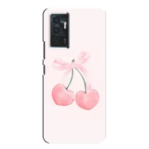 Чехол с розовым рисунком для Vivo V23e (Розовые вишни)