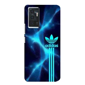 Чехлы Адидас для Vivo V23e (AlphaPrint) (Синий Адидас)