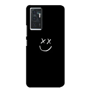 Чехол для Виво в23е - (AlphaPrint) с печатью (ТОП продаж) (Смайл)