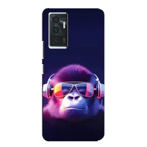 Чехол с Обезьянами Vivo V23e - (AlphaPrint) (Стильная обезьяна)