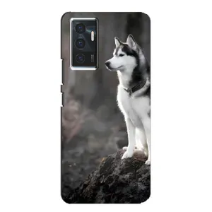 Чехол с Хаски для Vivo V23e - (AlphaPrint) (Верный пес)