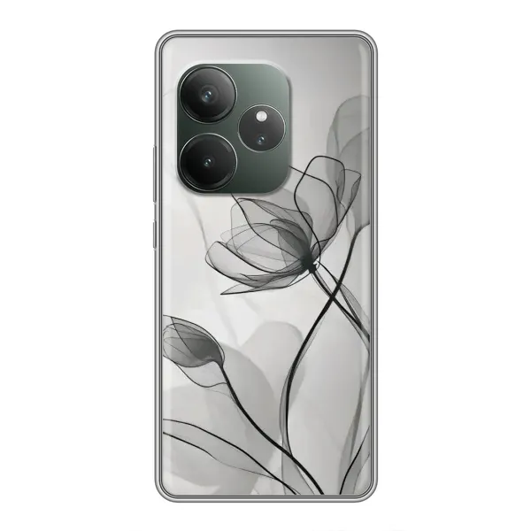 Чехол с принтом «Черные цветы» для Vivo V70 Elite Чехол с принтом «Черные цветы» для Vivo V70 Elite
