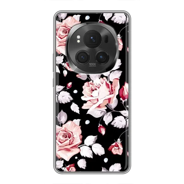 Чехол с принтом «Цветочки на черном» для Vivo X200 PRO Чехол с принтом «Цветочки на черном» для Vivo X200 PRO