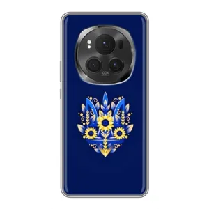 Чехлы для ViVO X200 PRO Укр. Символика (AlphaPrint) (Цветочный Герб)