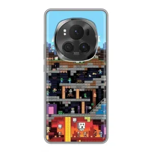 Чехол Майнкрафт на ViVO X200 PRO (AlphaPrint) Minecraft (фон Minecraft)