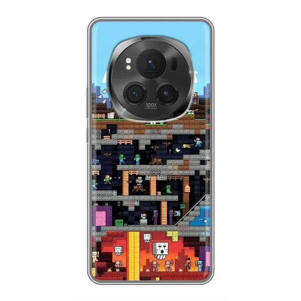 Чохол з принтом «фон Minecraft» для Vivo X200 PRO Чохол з принтом «фон Minecraft» для Vivo X200 PRO