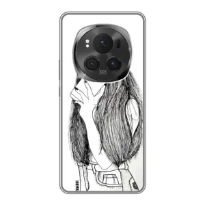 Чехол с печатью для ViVO X200 PRO - (Мода) (AlphaPrint) (Фото девочки)