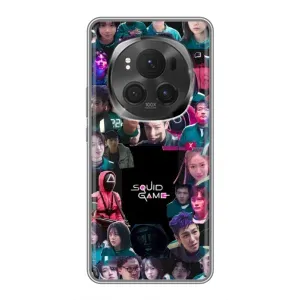 Чехол Гра в кальмара для ViVO X200 PRO (Коллаж Игра кальмара)