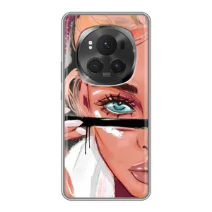 Чехол с печатью для ViVO X200 PRO - (Мода) (AlphaPrint) (Макияж)