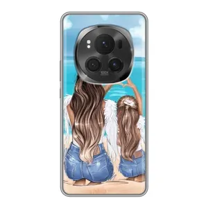 Чохол з друком для ViVO X200 PRO - (Мама з дитинкою) (AlphaPrint) (Мама з донькою)