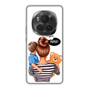 Чохол з друком для ViVO X200 PRO - (Мама з дитинкою) (AlphaPrint) (Мама з синочком)