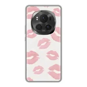 Чохол з розовим принтом для ViVO X200 PRO (Рожеві губи)