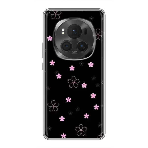 Чехол с принтом «Розовые цветы на черном» для Vivo X200 PRO Чехол с принтом «Розовые цветы на черном» для Vivo X200 PRO