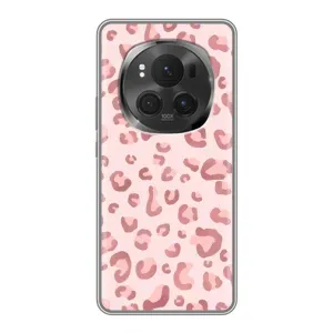 Чохол з розовим принтом для ViVO X200 PRO (Рожевий леопард)