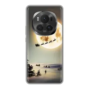 Новорічні, Святкові Чохли для ViVO X200 PRO - 2024 год (Санта на місяці)