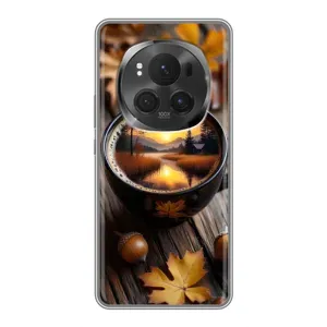Чохол з унікальним дизайном 'Осінь з кавою' для ViVO X200 PRO (Темна кава)