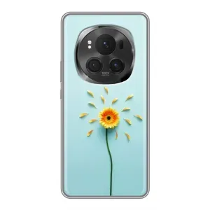 Чехлы с Цветами для ViVO X200 PRO (VPrint) (Желтый цветок)